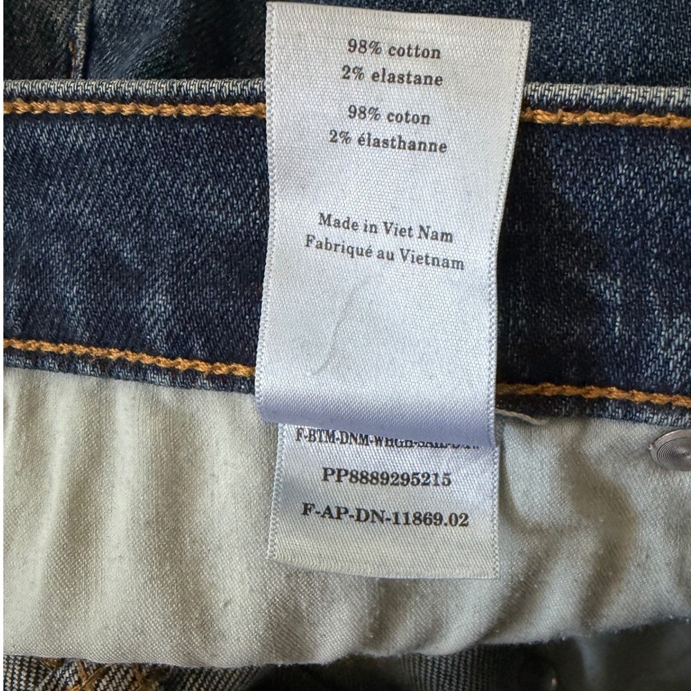 Everlane Way-High Sailor Jeans Women 27 Crop Blue Dark Wash Wide Leg High Rise - Picture 9 of 10